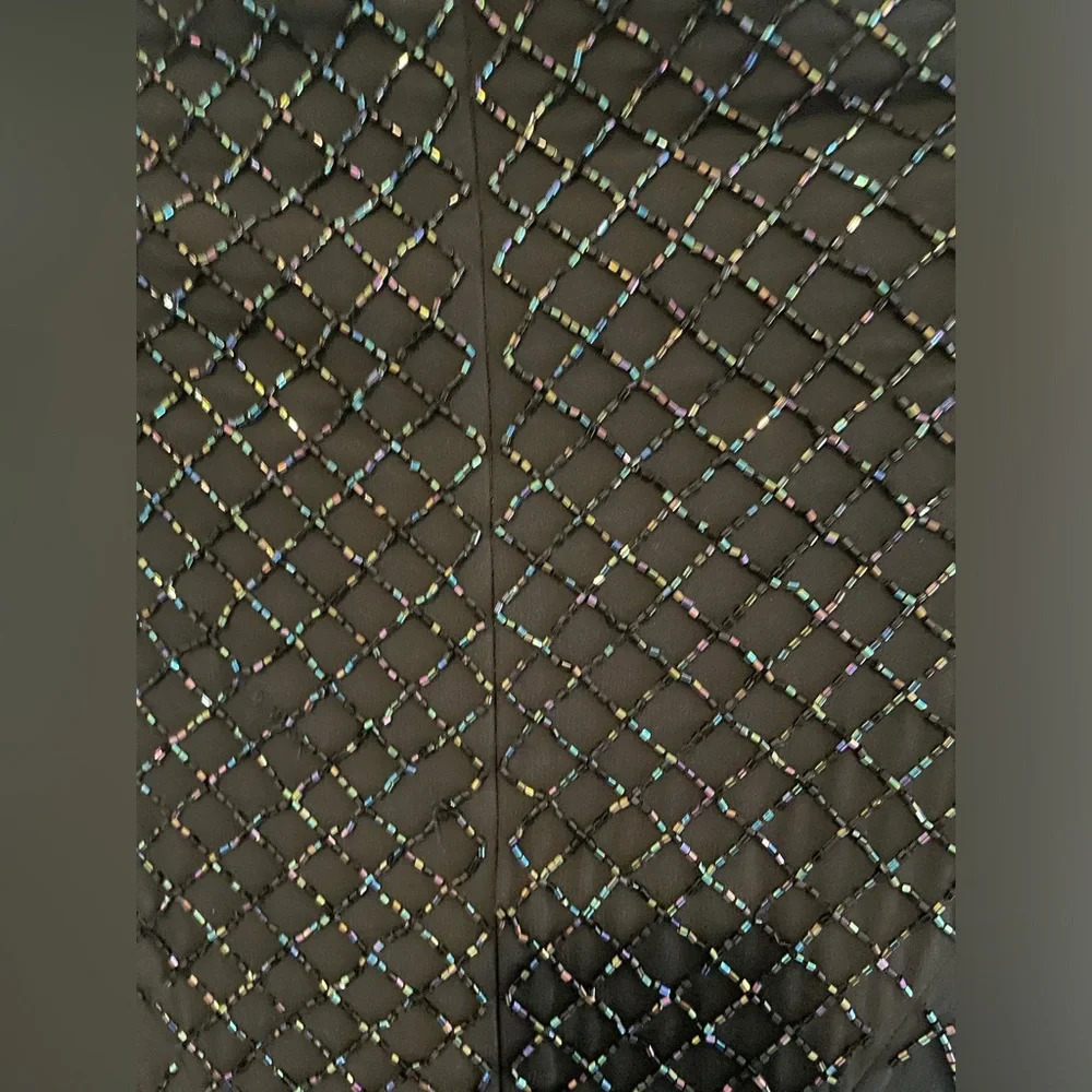 Revolve needle and thread black sequin circle mesh dress - Picture 5 of 5